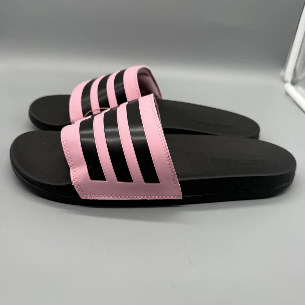 Adidas Adilette Comfort Slides Pink/Black –‎ Men's 12 / Women's 13 JH6606 NIB